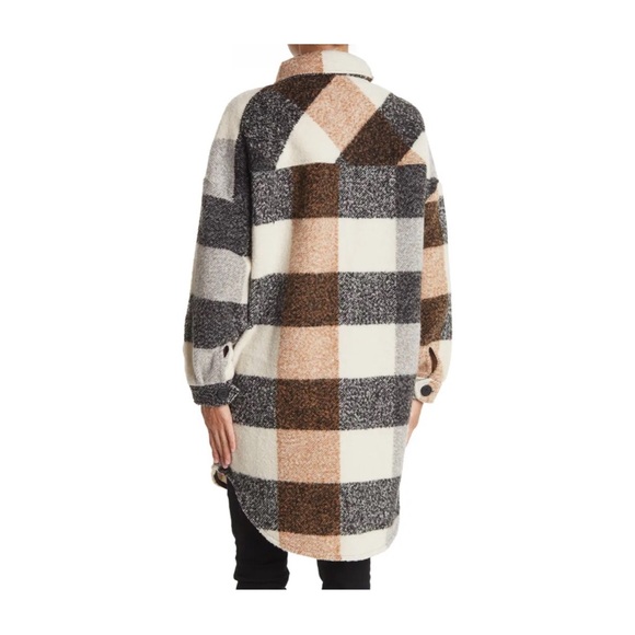 Nwt Plaid Boyfriend Shirt Jacket 